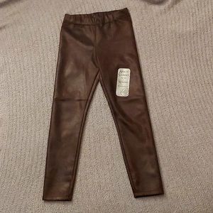 Brown Pleather Pants